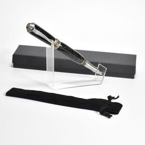Broadwell Nouveau Sceptre Antique Pewter & Trustone Rollerball Pen w/ Box & Bag